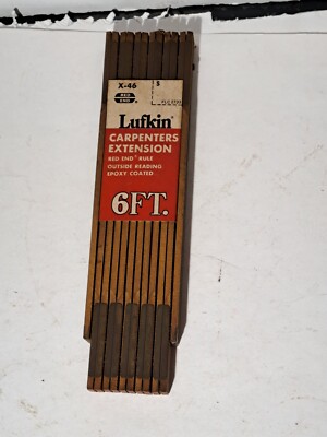 VINTAGE LUFKIN CARPENTERS EXTENSION 6FT X-46 UNUSED