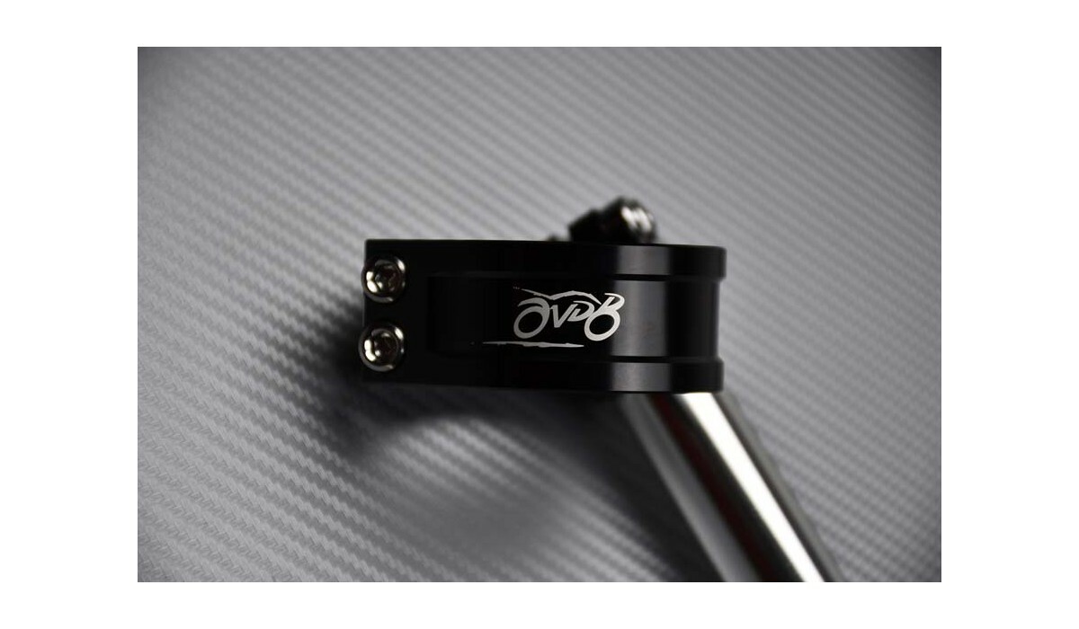 Demi-guidons en aluminium argent 37mm usinés pour moto vintage Honda CBR 600 F - 3