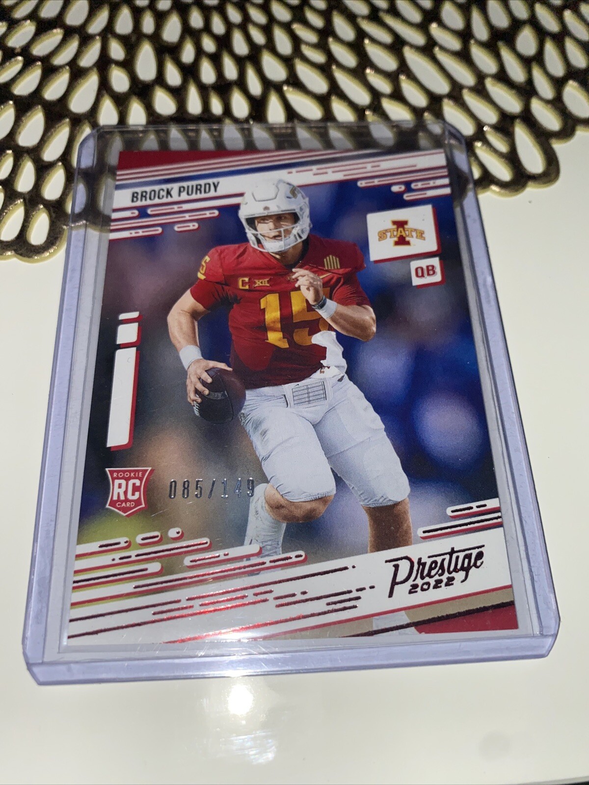 2022 Chronicles Prestige Draft Picks - Brock Purdy - Red /149 ! Starting SF QB!!