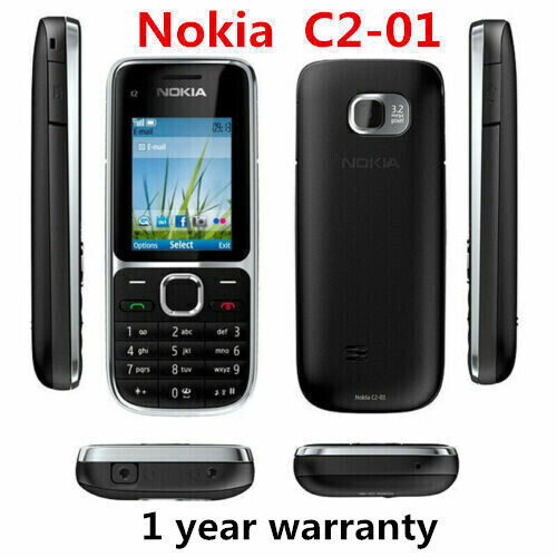 Nokia C2-01 Hebrew English keyboard GSM Unlocked  Original Cellphone New Sealed - Afbeelding 1 van 15