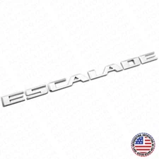 For 15-22 Cadillac Escalade Silver Rear Liftgate Nameplate Emblem Badge