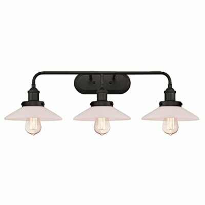Westinghouse 6336500 Abigail Three-Light Wall Fixture, Oil Rubbed Bronze Finish