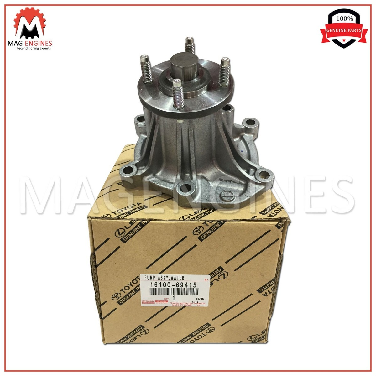 16100-69415 GENUINE OEM PUMP ASSY, ENGINE WATER 1610069415 | eBay