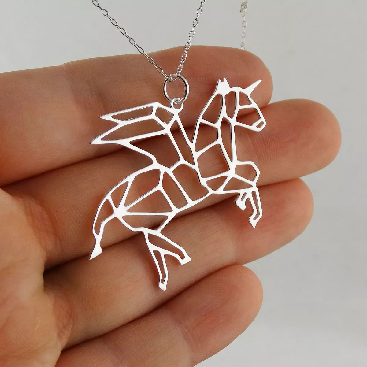 Unicorn origami best sale necklace