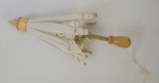 Vintage Battenburg Lace Doll Parasol 7" Long
