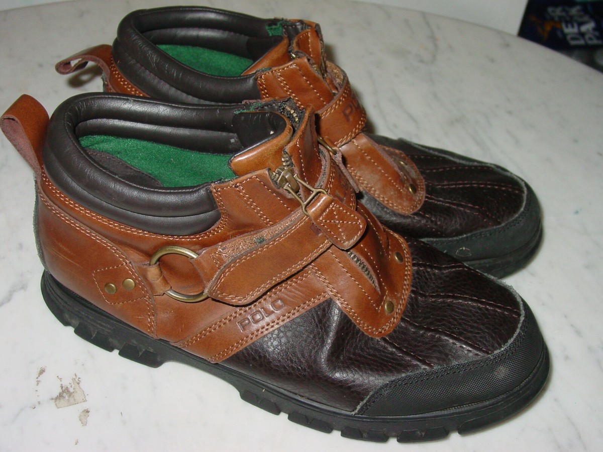 Ralph Lauren Polo Conquest 11 Brown Ankle Leather Boots Size 10D Polo Ralph Lauren Conquest Boots In Men main image 3