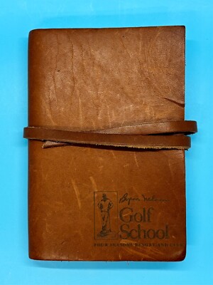 RUSTICO Leather 3.5  x 5.25  Notebook   Byron Nelson Golf School Four Seasons  