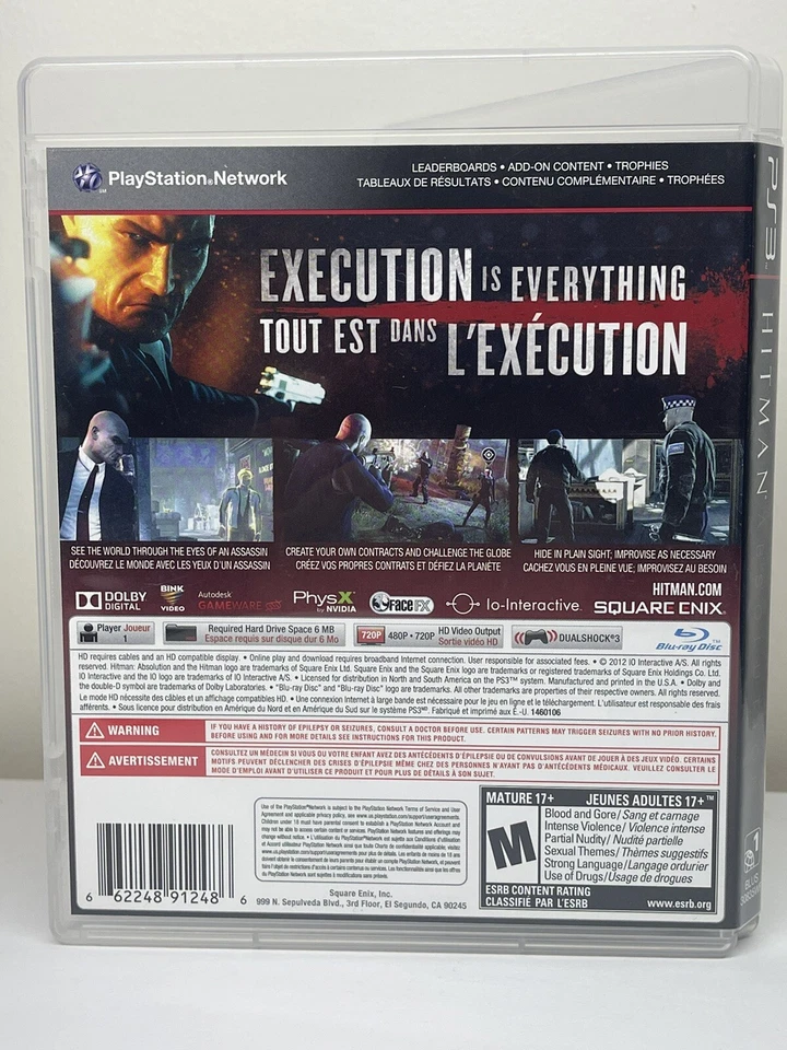 Hitman: Absolution PlayStation 3 CIB w/Manual - Tested - Image 4 of 4