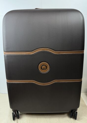 Delsey Chatelet 28” Hardside Spinner Suitcase Luggage , Chocolate Brown - Picture 2 of 19
