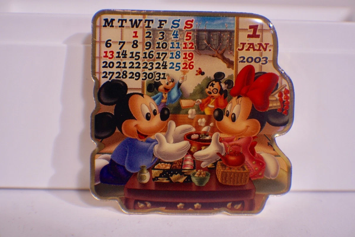 DISNEY- MICKEY MOUSE and MINNIE January 2003 Calendar Japan M&P LE | eBay