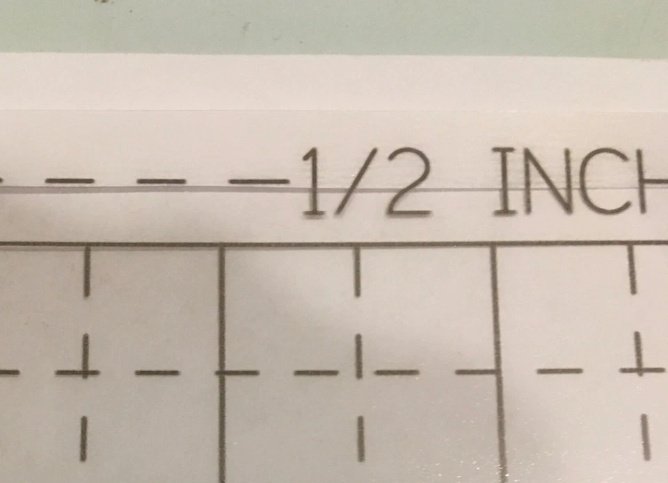 Rejilla de película transparente / Rejilla de dibujo de arte / Artista / Acolchado / Cuadrado de 1" y 1/2" Foto 3 de 4