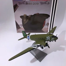 Wltk WWII US 101st Airborne C-47 J8 Transport Aircraft D-DAY 1/100 Diecast Model
