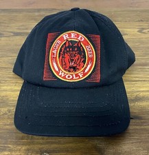 Vintage Red Wolf Lager Beer Hat Snapback 90’s Original Made In USA