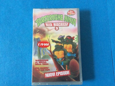 Tartarughe Ninja alla riscossa vol. 2 VHS Bim Bum Bam Video Nuova sigillata