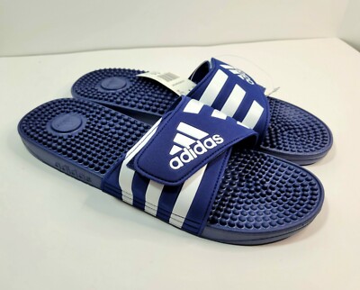 NWB ADIDAS Mens ADISSAGE Slip on Pool Slides Sandals Navy