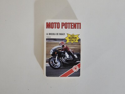 KRÄFTIGES MOTORRAD QUARTETT / Ace STRALSUNDER WEST GERMANY Kartenspiel Runden - Motoren