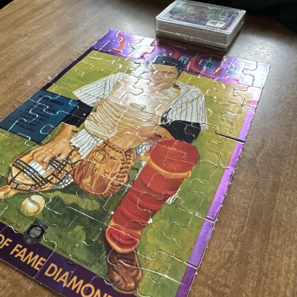 YOGI BERRA 1990 Donruss Rompecabezas 21 Cartas Juego Completo con 1 Extra / ¡YANKEES! Foto 3 de 4