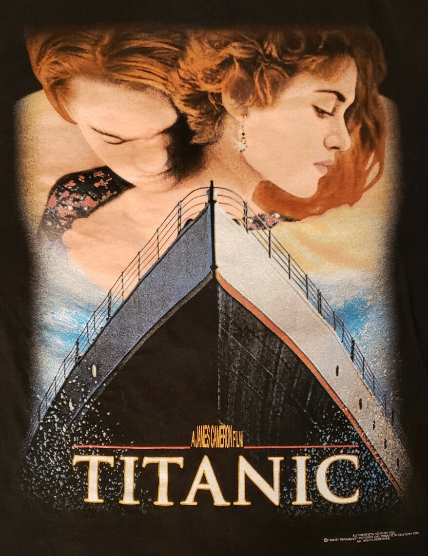 Vintage Original Titanic movie poster shirt from the 90's Vintage Original Titanic movie poster shirt from the 90's
