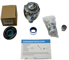 WATER SAVERS NIAGARA CHROME POWER SHOWER HEAD - BATH & KITCHEN AERATORS  NEW