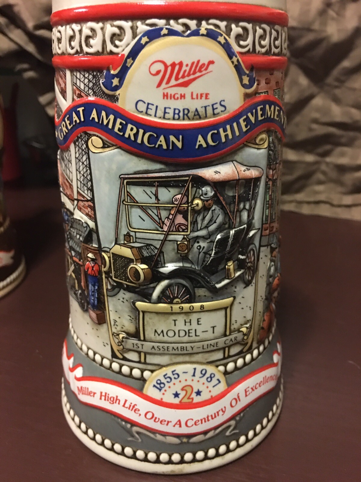 Vintage Collectible Miller Beer Steins Lot5 Grt American Achievements