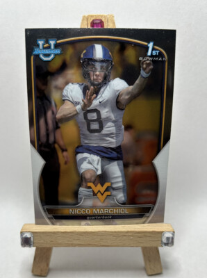 NICCO MARCHIOL 2022 Bowman Chrome University 1st Bowman #77 West Virginia