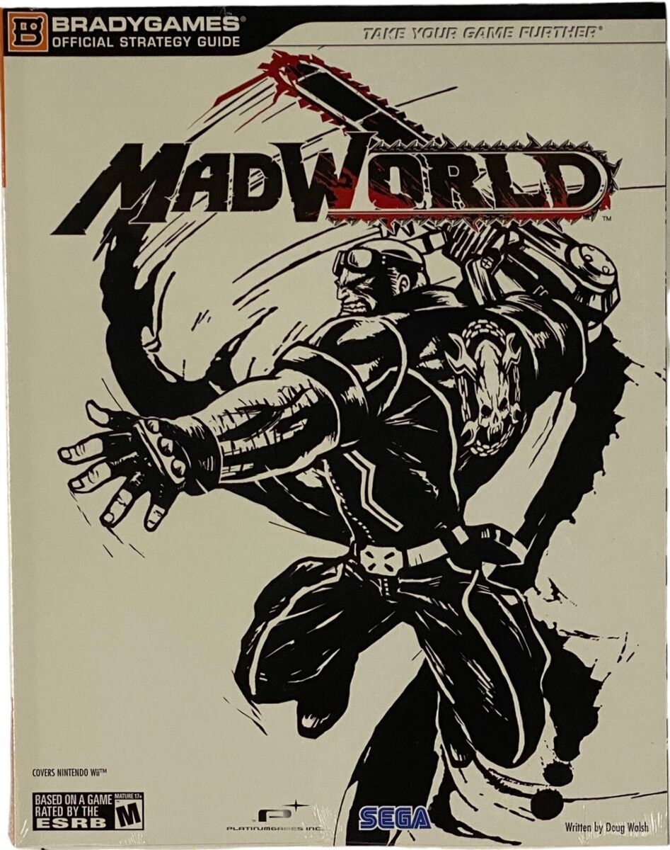 Bradygames MadWorld Official Nintendo Wii Game Strategy Guide Book Sega