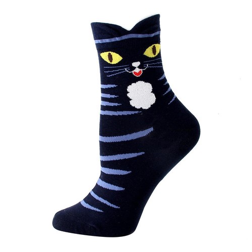 Cute Cat Animal Socks Novelty Animal Socks 4 Pair Winter Women Socks Fuzzy Socks - Picture 6 of 11