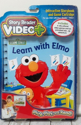 Sesame Street Learn with Elmo Story Reader Video+ Educational Book & Cartridge