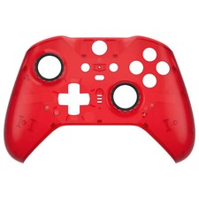 Clear Red Front Shell Faceplate Case Custom for Xbox Elite Series 2 Controller