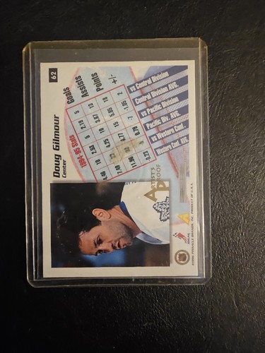 1996 Score Summit SCORE Doug Gilmour #62 Artist Proof Gold 1/1 - Picture 2 of 2
