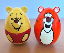 2011 SwimWays Disney Winnie the Pooh Bear & Tigger Tiger 4" Water Wobblies Toys