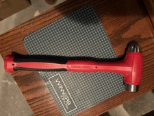 🇺🇸 Snap-on Tools USA NEW RED 16oz/450g Dead Blow Ball Peen Hammer HBBD16