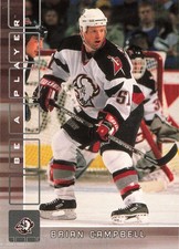 Brian Campbell 2001-02 Be a Player Memorabilia #192 Buffalo Sabres