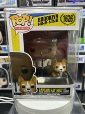 Captain Ray Holt w/ Cheddar Funko Pop #1626 Brooklyn Nine-Nine w/ PROTECTOR