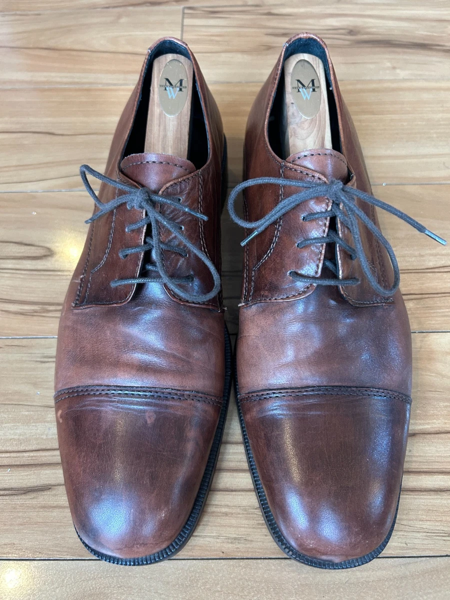 Vero Cuoio Mens Size 10M Italian Leather Oxford Lace Up Cap Toe Shoes Vero Cuoio Mens Size 10M Italian Leather Oxford Lace Up Cap  main image 3