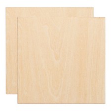 2Pcs, 3mm Basswood Plywood Sheets 4"x4"x1/8" Plywood Boards Craft Wood Sheet