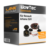 für Renault Arkana SUV 08.2019-Jetzt Towtec E-Satz 7Polig Universell Neuware