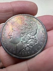 1884 O Morgan Silver Dollar, Choice Gem, Uncirculated, Rainbow, Great Coin.