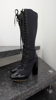 Versace Nylon Stiefel Damen Boots