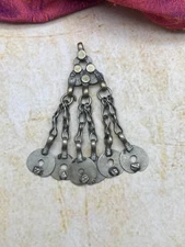 Vintage Kashmiri Tribal Pendant DIY Jewelry Supplies (18835)