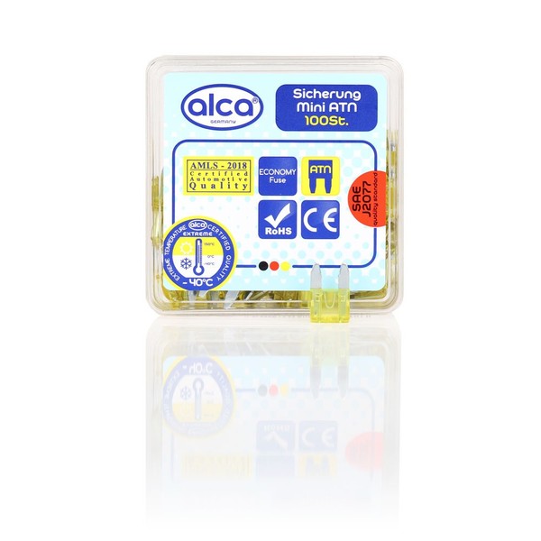 alca® Mini-Sicherungen 20A; 100 St. Economy Box-image