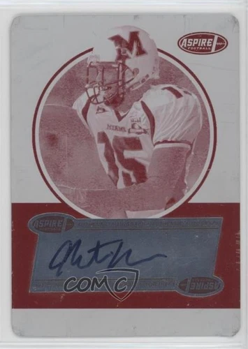 2006 SAGE Aspire Printing Plate Magenta 1/1 Martin Nance Rookie Auto RC 0f6