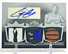 2008 Topps Triple Threads 1 of 1 Patch Auto Gilbert Arenas
