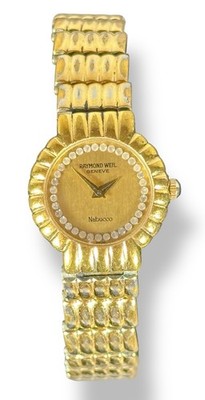 Raymond Weil Nabucco Women s Watch 18K Gold Electroplated Diamond Bezel Swiss