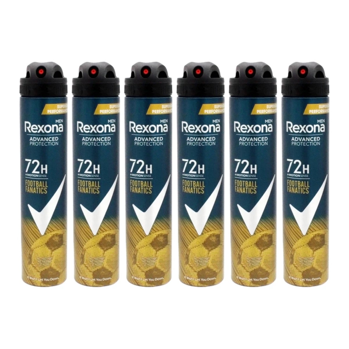 Rexona Men Advanced Football Fanatics 72H Deodorant Spray, 6.7 oz