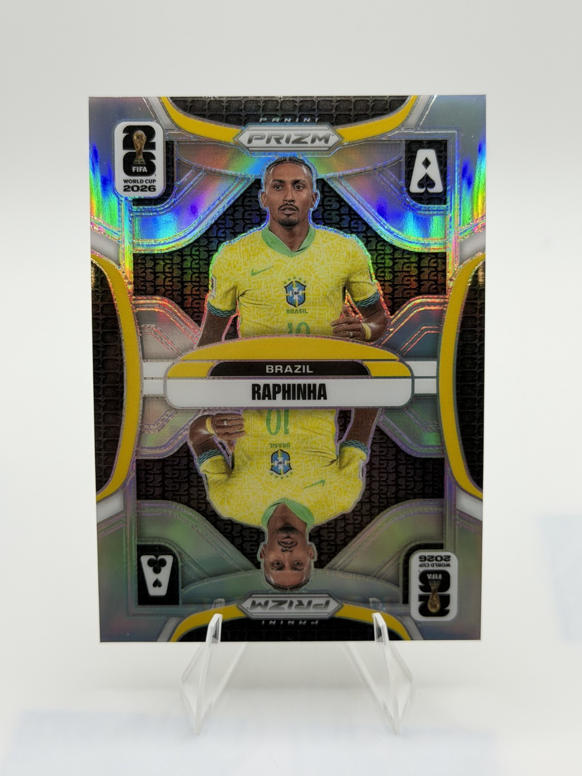 2026 Panini Prizm FIFA World Cup #19 Raphinha Aces Silver Prizms - Brazil