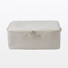 MUJI Soft Box Grande 23.2 pulgadas x 15.4 pulgadas x 9 pulgadas Poliéster Lino NUEVO Estuche de Almacenamiento
