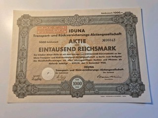 IDUNA Transport und Rückversicherungs AG 1930