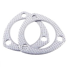 Exhaust Flange Gasket 2.25-inch 2Pcs 3-Bolt for Multipurpose Manifold 3-ID2.25