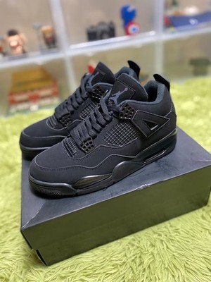 Air Jordan 4 Retro Black Cat 2020 CU1110-010 Men s Street Sneakers